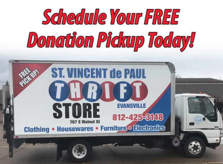 Request Pickup Society of St. Vincent de Paul Evansville Council