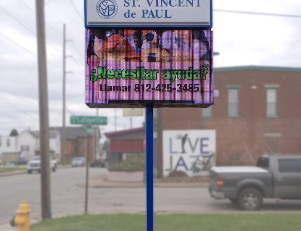 Food Pantry Installs New Sign